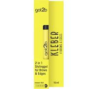 got2b Colle 4 Brows & Edges (16 ml), 2 en 1 Brow Gel & Hair Mascara, avec gel coiffant pratique avec brosse à sourcils double face pour fixer les cheveux de bébé, formule végétalienne