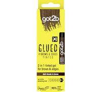 got2b Gel teinté 2 en 1 pour sourcils et bords collés - 16 ml - Couleur : blond foncé à marron - Gel pour sourcils - Gel à sourcils pour un look durable - Formule végétalienne - Ingrédients d'origine