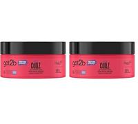 Got2b - Got Coilz - Creme Boucles Rebondies - Revitalise & Definit - A l'huile de Coco, Ricin, Argan et Beurre de Karite - Formule Vegane - 98% d'ingrédients d'origines naturelles - 200 ml (Lot de 2)