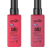 Got2b - Got Curlz - Spray Boucles - Definit & Protege - Protection anti-frisottis jusqu’à 24 h - Formule Vegane - 98% d'ingrédients d'origines naturelles - 150 ml (Lot de 2)
