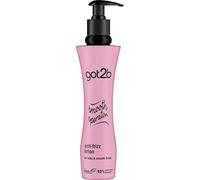 Got2b Lotion anti-frisottis pour cheveux lisses, végétalien, protection thermique jusqu'à 230 degrés, contrôle des frisottis, pour cheveux lisses et soyeux, 200 ml