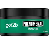 got2b Phenomenal Texture Clay Tenue 5 (100 ml), cire capillaire pour homme donne un style coiffeur mat phénoménal, convient aux cheveux plus courts, formule végétalienne