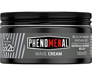 got2b Phenomenal Wave Cream (100 ml), cire capillaire pour homme donne des vagues naturellement définies sur les cheveux moyens à longs, crème coiffante pour jusqu'à 24 h de contrôle