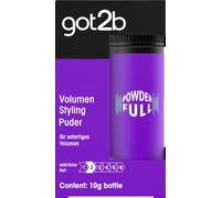 got2b Poudre coiffante Powderfull (10 g), poudre pour cheveux donne un volume instantané directement à la racine, poudre volume avec formule légère pour un maintien naturel