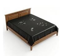 Goteluack Drap de lit imperméable - 200 x 220 cm - Noir - 0,18 mm - En PVC - Résistant à la déchirure - Pour massage à l'huile, le bien-être et la maison, le spa, les soins du corps