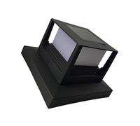 Goteng Lot de 3 lampadaires solaires pour Jardin, lampadaire, éclairage d'extérieur, éclairage à énergie Solaire, éclairage d'extérieur, éclairage de Pilier en ABS résistant à l'eau
