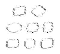 Gotetiso 8 Pièces Emporte Piece Patisserie Emporte Piece Biscuit en Acier Inoxydable Cookie Cutters Moule de Cuisson Pour Biscuits Pâtisserie GâTeaux