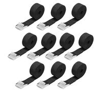 GOTFUN Lot de 10 Sangles d'arrimage Courtes de 50 cm pour Porte-vélos, Sangles de Fixation avec Boucle de Serrage pour Voiture, Petit vélo, Moto, Bagages, Camping (50cm)