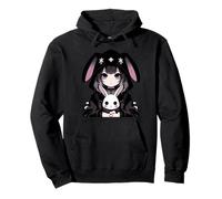Goth Bunny Anime Girl Kawaii Gothique Creepy Art Japonais Sweat à Capuche