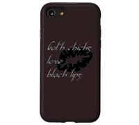 Goth Chicks Love Black Lips Halloween Humour Coque pour iPhone SE (2020) / 7/8