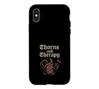 Goth Gardener Witchy Garden Crâne Plante Moody Dark Esthétique Coque pour iPhone X/XS