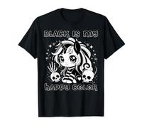 Goth Girl Black is My Happy Color Gothic Unicorn Emo Girl T-Shirt