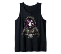 Goth Girl Squelette Grunge Horreur Creepy Gothic Art Débardeur