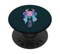 Goth Grunge Demon Anime Girl Waifu Horror Alt Esthétique PopSockets PopGrip Adhésif