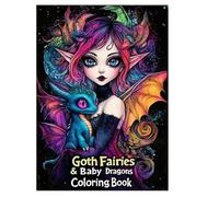 Goth - Livre de coloriage pour adulte - Dark Gothic Fantasy Art - Livre de coloriage pour adultes pour la détente, le soulagement du stress, les amateurs d'horreur esthétique - Idéal pour les voyages