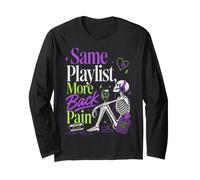 Goth Music Lover Same Playlist More Back Pain Humour Manche Longue