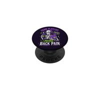 Goth Squelette Musique Lover Mal Dos Humour PopSockets PopGrip Adhésif
