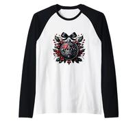 Goth Xmas Decor with Queen Crown for Mom White Gothic Manche Raglan