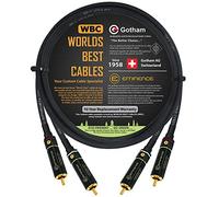 Gotham GAC-1 Ultra Pro Câble d'interconnexion audio avec connecteurs RCA à verrouillage Doré 1 m