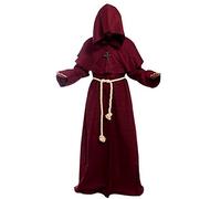 Gothden Golden service cosplay Robes Prêtre Friar Encapuchonné Médiéval Moine Renaissance Costume Cosplay
