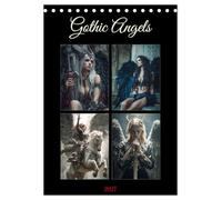 Gothic Angels (Tischkalender 2027 DIN A5 hoch), CALVENDO Monatskalender: Gefallene Engel zwischen Licht, Schatten und ewiger Macht.