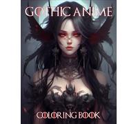 GOTHIC ANIME COLORING BOOK: 50 dessins d'intérieurs à colorier - Zen et anti-stress - imprimé sur le recto