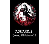 GOTHIC AQUARIUS ASTROLOGY HOROSCOPE STAR SIGN NOTEBOOK, JOURNAL IDEAS BOOK
