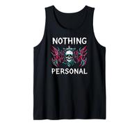 Gothic Biker Skull Nothing Personal Y2K Alt Grunge Débardeur