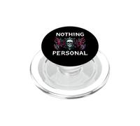 Gothic Biker Skull Nothing Personal Y2K Alt Grunge PopSockets PopGrip pour MagSafe