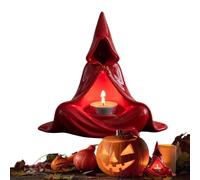 Gothic Candle Stand - Spooky Metal Holder, Rustic Halloween Lantern,