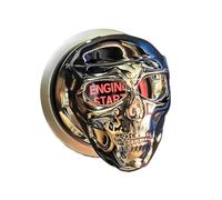 Gothic Car Accessories, Engine Start Stop Button Decal,Skull Car Push Start Button Sticker | Engine Starts Stop Buttons Cover for Travel, Daily Life