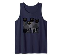Gothic Cats Emo Grunge Punk Graphic Goth Mid-Century Modern Débardeur