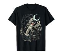 Gothic Deep Sea Lobster Anchor Crescent Moon Graphic T-Shirt
