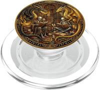 Gothic Dragon Wings Book Lover Skeleton Fantasy Bookish PopSockets PopGrip pour MagSafe