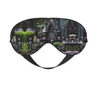 Gothic Fairy Garden01 Masque de sommeil pour les yeux bloquant parfaitement la lumière pour homme et femme, doux et confortable pour les voyages