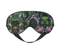 Gothic Fairy Garden04 Masque de sommeil pour les yeux bloquant parfaitement la lumière pour homme et femme, doux et confortable pour les voyages