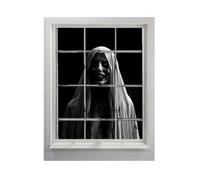 Gothic Female Ghost Window Cover - Spooky Halloween Party Decoration