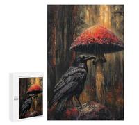 Gothic Forest Raven Art Print Puzzle 1000 Pièces Educa Jouet en Bois Cadeau Unique Décoration Intérieure Jeu Éducatif Challenge Toy Adultes Et Enfants À Partir De 14 Ans 1000 PCS