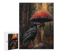 Gothic Forest Raven Art Print Puzzle 1000 Pièces Educa Jouet en Bois Cadeau Unique Décoration Intérieure Jeu Éducatif Challenge Toy Adultes Et Enfants À Partir De 14 Ans 500 PCS