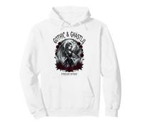 Gothic & Ghastly Forever Spooky Winged Woman Raven and Roses Sweat à Capuche