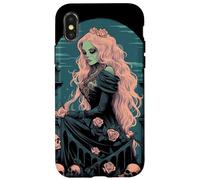 Gothic Girl Pastel Goth Wiccan Pagan Anime Nu Goth Grunge Coque pour iPhone X/XS