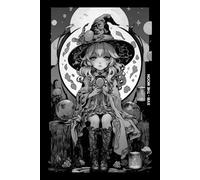Gothic Girls - The Moon Tarot Card Notebook (Black Cover Edition): Halloween Witches - Spooky Adorable Chibi Creepy Doll, A5 Ruled Lined Notebook