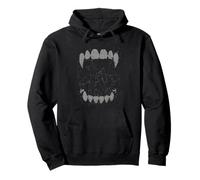 Gothic Grunge Vampire Fangs Vintage Halloween Graphic Sweat à Capuche