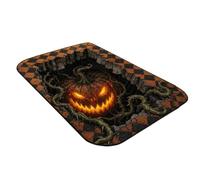 Gothic Halloween Illusion Rug Non-Slip Scary Floor Mat | Dark Gothic optical illusion Halloween rug with a non-slip backing to create a spooky, haunting atmosphere indoors.