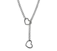 Gothic Heart Necklace - Titanium Steel Punk Chain | Unisex Statement Jewelr
