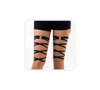 Gothic Jambières Sexy Longues Jambières Rave Noir Jambières Sexy Femmes Harnais Cuisse Élastique Ajustable Jarretelles Taille Grande Pour Festival Cosplay Party Dance Halloween
