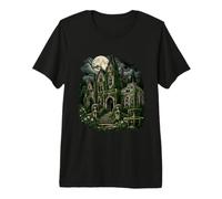 Gothic Manoir Abandonné Lieux Perdus Urbex Explorateur T-Shirt Haut de Gamme