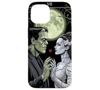Gothic Monster Lovers Horror Bride Halloween Romance Coque pour iPhone 15