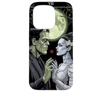 Gothic Monster Lovers Horror Bride Halloween Romance Coque pour iPhone 15 Pro