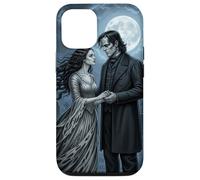 Gothic Moon Monster Lovers Horror Bride Halloween Romance Coque pour iPhone 12/12 Pro